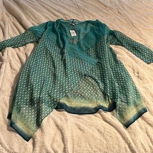 Krazy Kat print sheer cardigan cover up - Size M - NWT